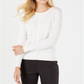 Charter Club Women's Long Sleeve Button Front Cardigan White Size XX-Large