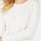 Charter Club Women's Long Sleeve Button Front Cardigan White Size XX-Large