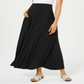 Style & Co Women's Knit Maxi Skirt Black Size Petite M