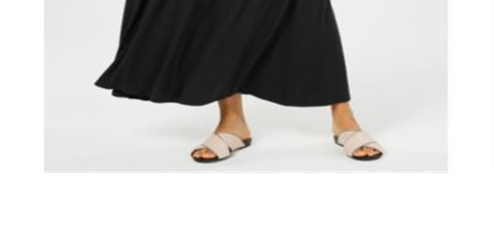 Style & Co Women's Knit Maxi Skirt Black Size Petite M