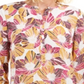 JM Collection Women's Printed Pleated Back Top Purple Size Petite Small