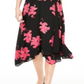 Alfani Women's a Line Floral Chiffon MIDI Dress Black Size 2 Petite