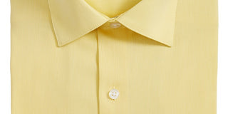 Alfani Men's Regular Fit Officewear Button Down Shirt Yellow Size 15.5x34-35/M