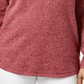 Karen Scott Women's Long Sleeve Jewel Neck T-Shirt Top Red Size Petite Medium