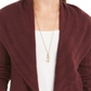 Style & Co Women's Pointelle Cardigan Purple Size X-Large