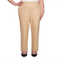 Alfred Dunner Women's Sateen Pull on Street Smart Pants Brown Size -12P