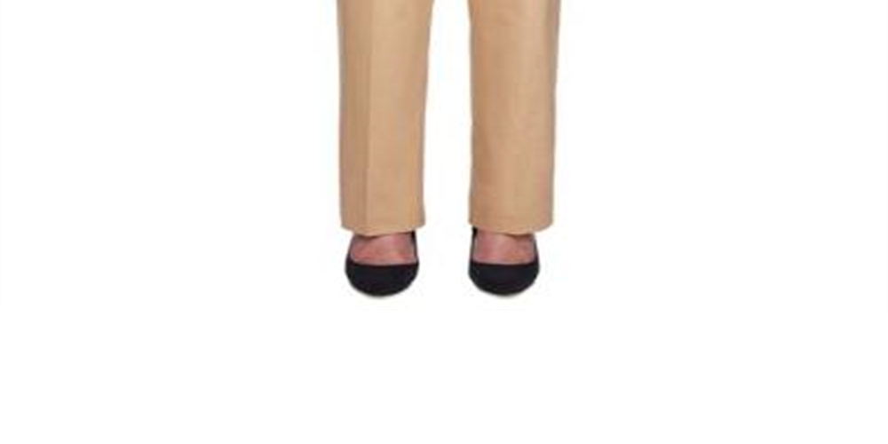 Alfred Dunner Women's Sateen Pull on Street Smart Pants Brown Size -12P