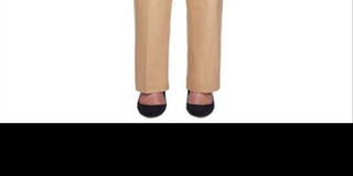 Alfred Dunner Women's Sateen Pull on Street Smart Pants Brown Size -12P