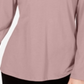 Charter Club Women's Supima Cotton Split Neck Top Pink Size Small