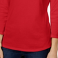 Charter Club Women's Pima Cotton Button Shoulder Top Red Size Petite L