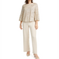 Alfani Women's Snake Embossed Wide Leg Pants Brown Size 2 Petite
