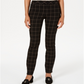 Charter Club Women's Windowpane Plaid Pants Black Size 6 Petite