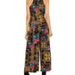 Thalia Sodi Women's Printed Halter-Neck Jumpsuit  Black Size Large