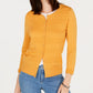 Charter Club Women's Textured Cardigan Gold Size Medium