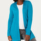 Karen Scott Women's Shawl-Collar Cardigan Dark Blue Size Small