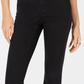 INC International Concepts Women's Curvy Cropped Tulip Hem Skinny Jeans Black Size 0