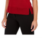 Anne Klein Women's Slitted Sleeveless Crew Neck Top Red Size X-Small