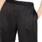 Eileen Fisher Women's Pull On Straight Leg Recycled Polyester Pants Black Size Large