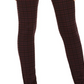 Style & Co Women's Plaid Ponte Legging Purple Size PXL