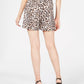 Bar III Women's Leopard Print Shorts Leopard Print Size 8