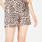 Bar III Women's Leopard Print Shorts Leopard Print Size 8