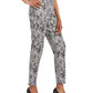 JM Collection Women's Petite Jaquard Pull on Pants Gray Size -1/13