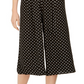 Vince Camuto Women's Polka Dot Cropped Jumpsuit Black Size 12