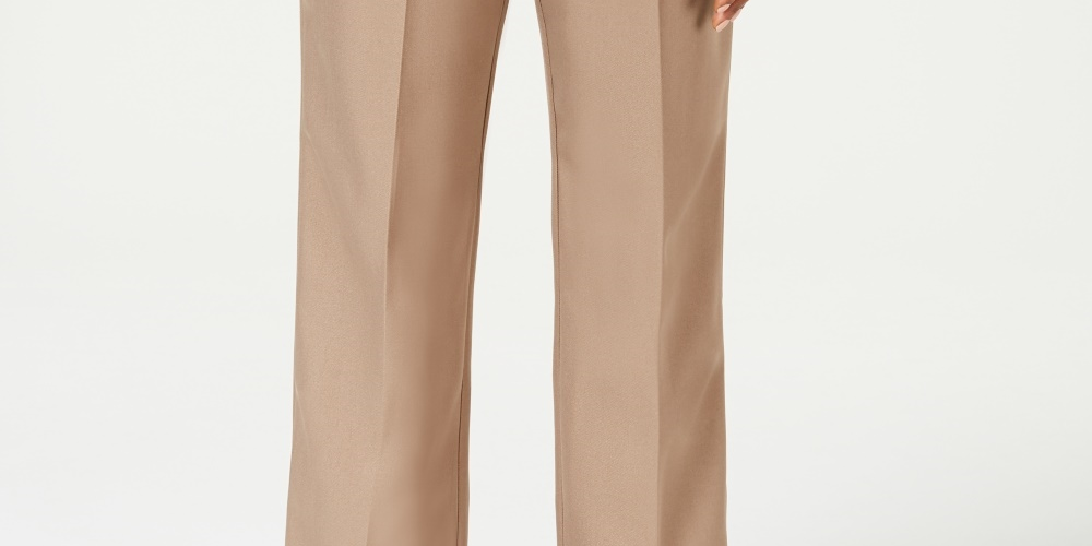 Karen Scott Women's Petite Pull-On Pants Brown PS