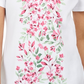 Karen Scott Women's Floral Print Top -White Size PM