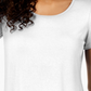 JM Collection Women's Scoop Neck Top White Size X-Small
