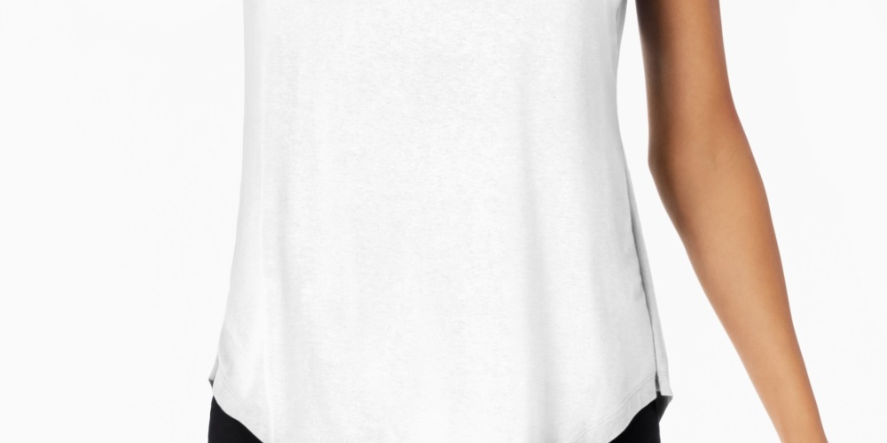 JM Collection Women's Scoop Neck Top White Size X-Small