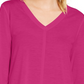 Style & Co Women's Seam Detail High Low Top Pink Size X-Small