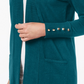 JM Collection Women's Open Front Cardigan Blue Size Petite Small