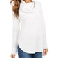 Style & Co Women's Petite Cowlneck Sweater  White Size PP