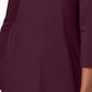 JM Collection Women's Scoop-Neck Top Wine Size Large