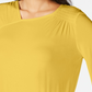 Thalia Sodi Women's Smocked Flared-Sleeve Top  Yellow Size Large