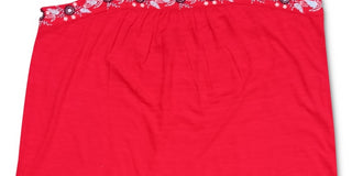 Style & Co Women's Embroidered Flutter Strap Tank Top Red Size X-Small