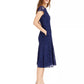 Vince Camuto Women's Lace Midi Dress Navy Size 12