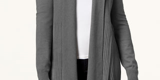 Karen Scott Women's Shawl Collar Cardigan Gray Size Medium