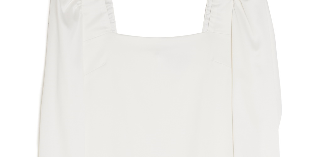 Danielle Bernstein Women's Long Sleeve Mini Dress  White Size 18W