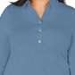 Charter Club Women's Plus Cotton Polo Top Blue Size 0X