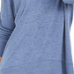 Style & Co Women's Drop Shoulder V Neck Tunic Blue Size Small