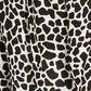 INC International Concepts Women's Petite Printed Twist-Front Top Black PL