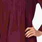 Charter Club Women's Petite Double Ruffle Solid Pintuck Top Wine Size Petite Small