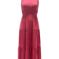 Style & Co Women's Tiered Sleeveless Dress Pink Size Small