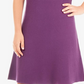 NY Collection Women's Scalloped Fit & Flare Sweater Dress Pink Size Petite S
