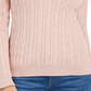 Charter Club Women's Cable Knit Turtleneck Sweater Pink Size Petite Small