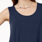 JM Collection Women's Scoop Neck Tank Top Deep Blue Size XS