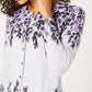 Karen Scott Women's Floral Print Cardigan Gray Size Petite