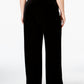 Alfani Women's Plus Velvet Wide Leg Pants Black Size 1X